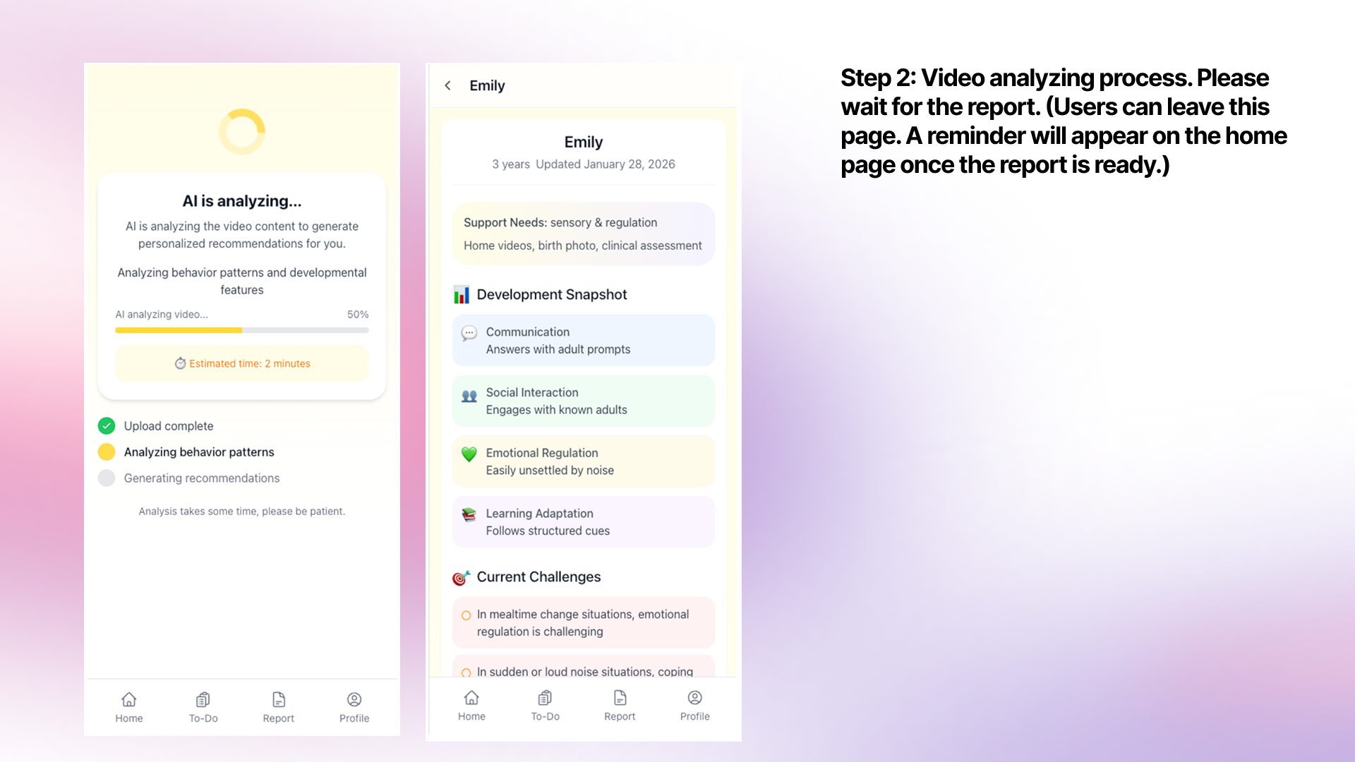 AI analyzing and report